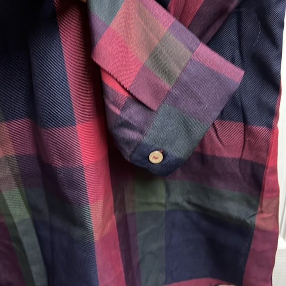 Cupshe Red Green Plaid Long Sleeve Shift Dress NWT - Picture 10 of 14